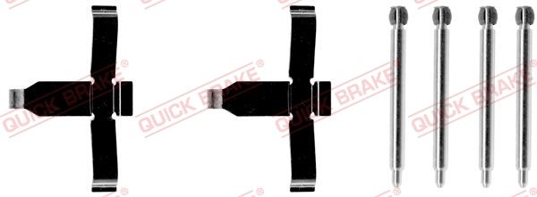 QUICK BRAKE 109-1127 - Zubehörsatz, Scheibenbremsbelag