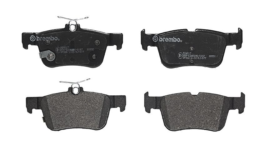 BREMBO P 24 217 - Bremsbelagsatz, Scheibenbremse