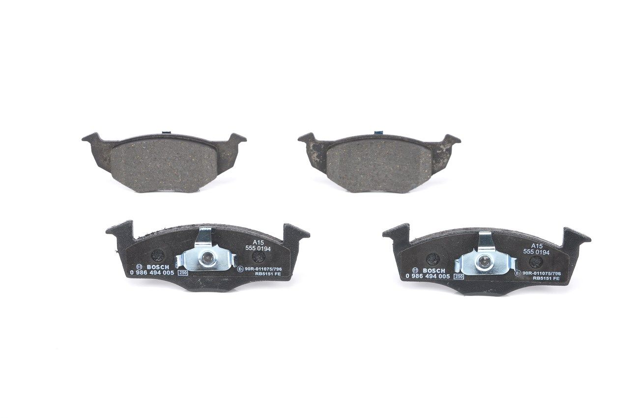 BOSCH 0 986 494 005 - Bremsbelagsatz, Scheibenbremse