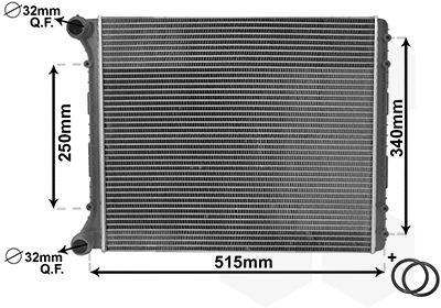 VAN WEZEL 03002220 - Kühler, Motorkühlung