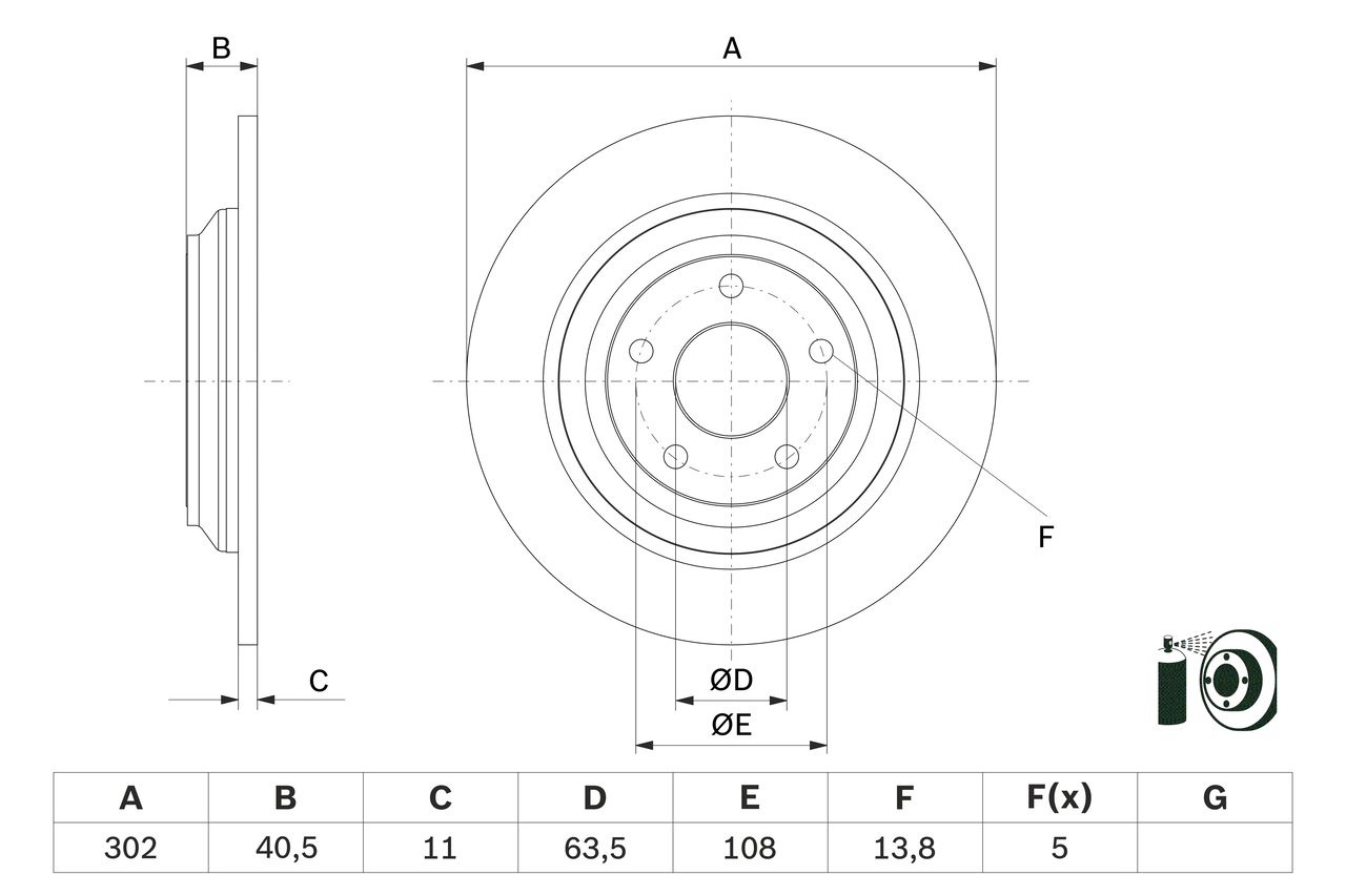 BOSCH 0 986 479 F79 - Bremsscheibe