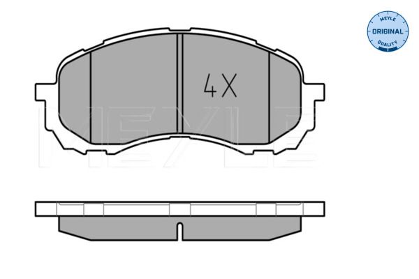 MEYLE 025 243 7217/W - Bremsbelagsatz, Scheibenbremse