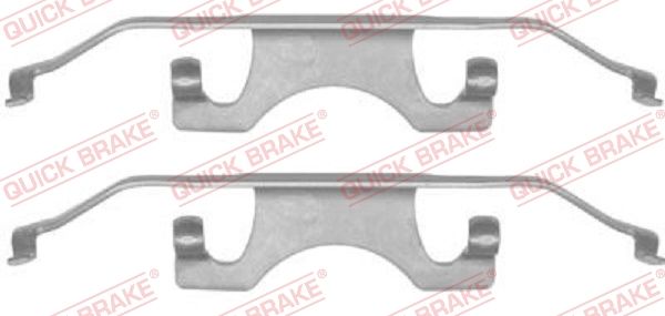 QUICK BRAKE 109-1241 - Zubehörsatz, Scheibenbremsbelag