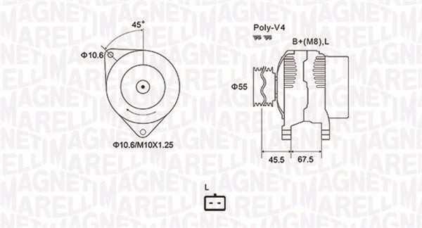 MAGNETI MARELLI 063731963010 - Generator