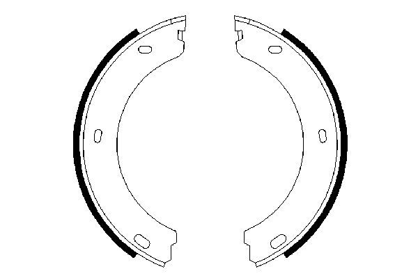 BOSCH 0 986 487 649 - Bremsbackensatz, Feststellbremse