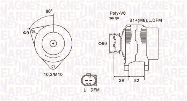 MAGNETI MARELLI 063731588010 - Generator