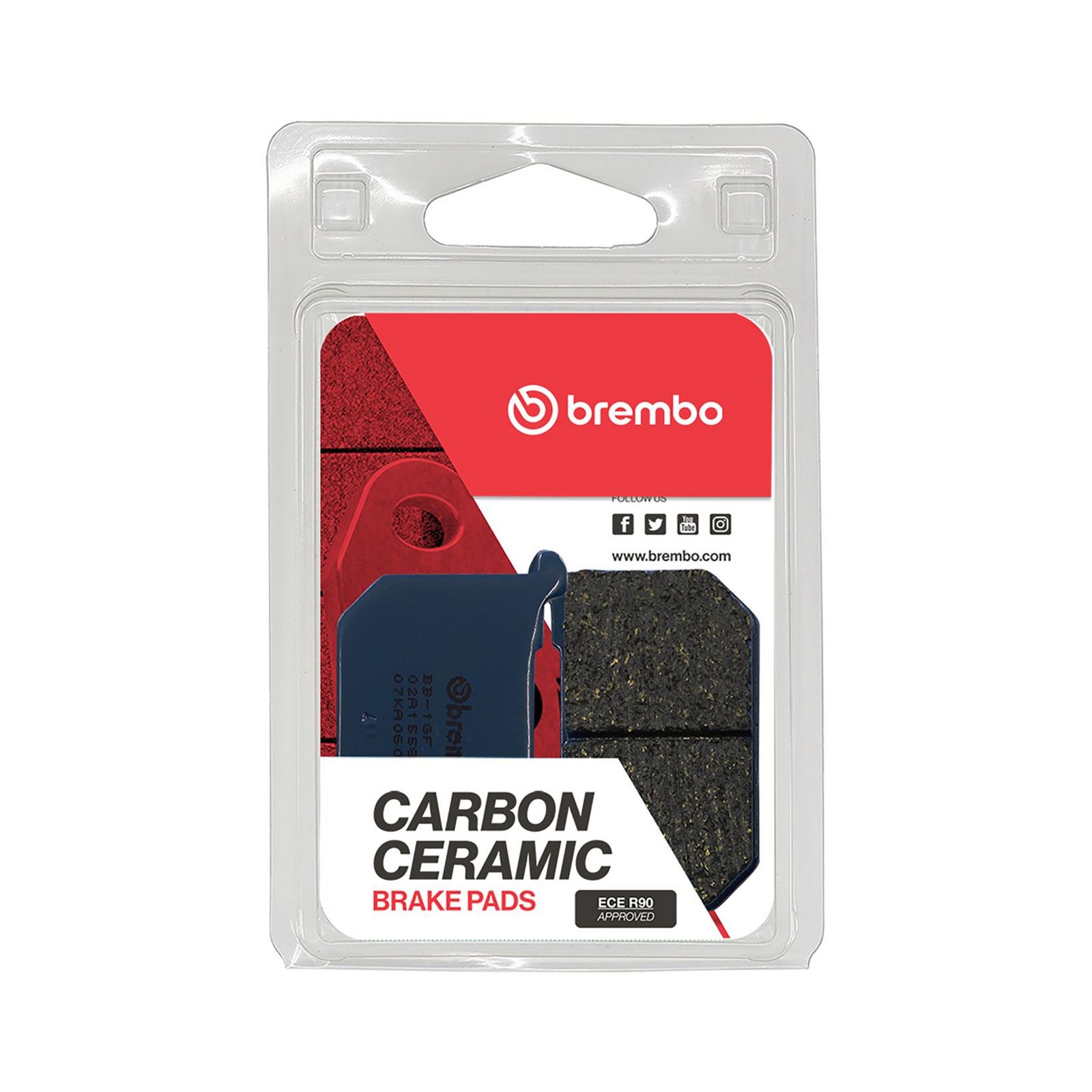 BREMBO 07KA0608 - Bremsbelagsatz, Scheibenbremse