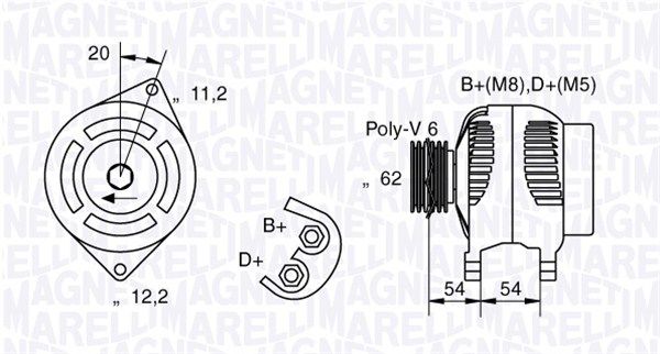 MAGNETI MARELLI 063321858010 - Generator