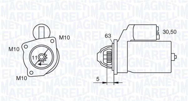 MAGNETI MARELLI 063280036010 - Starter