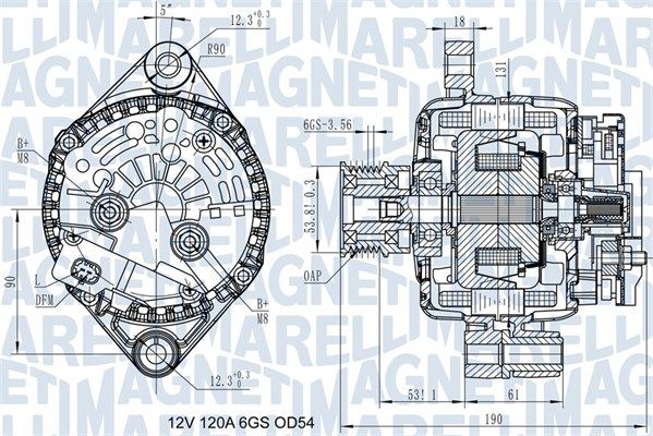MAGNETI MARELLI 063732045010 - Generator