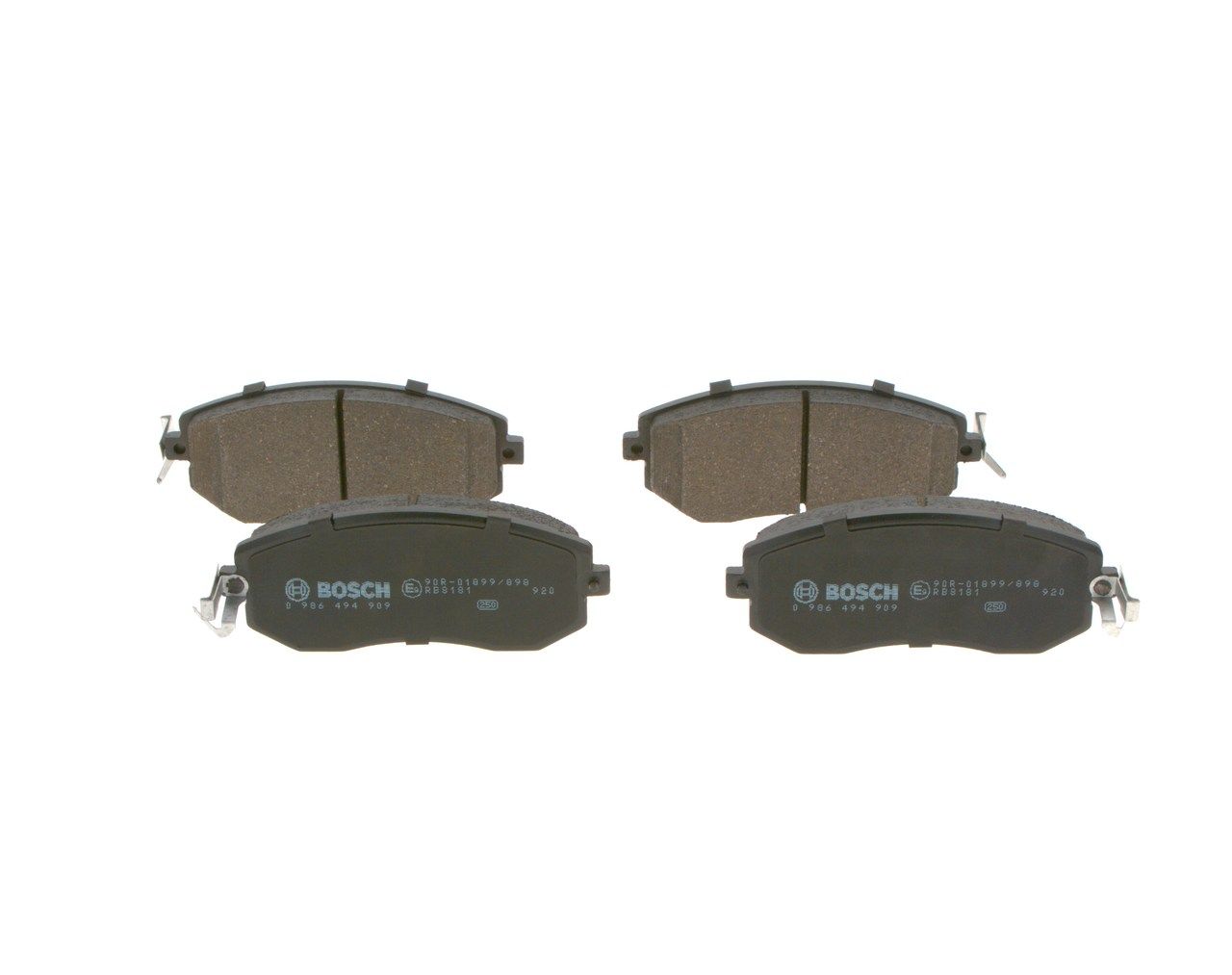 BOSCH 0 986 494 909 - Bremsbelagsatz, Scheibenbremse