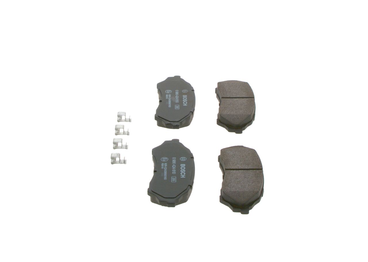 BOSCH 0 986 424 610 - Bremsbelagsatz, Scheibenbremse
