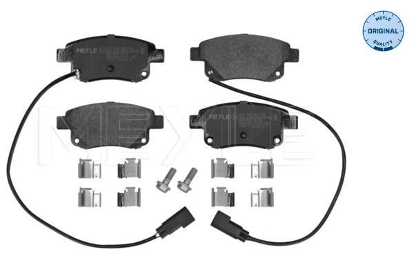 MEYLE 025 244 8617/W - Bremsbelagsatz, Scheibenbremse