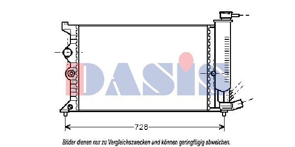 AKS DASIS 060450N - Kühler, Motorkühlung