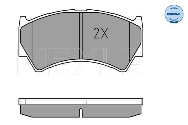 MEYLE 025 237 9515/W - Bremsbelagsatz, Scheibenbremse