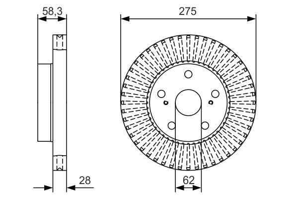 BOSCH 0 986 479 A97 - Bremsscheibe