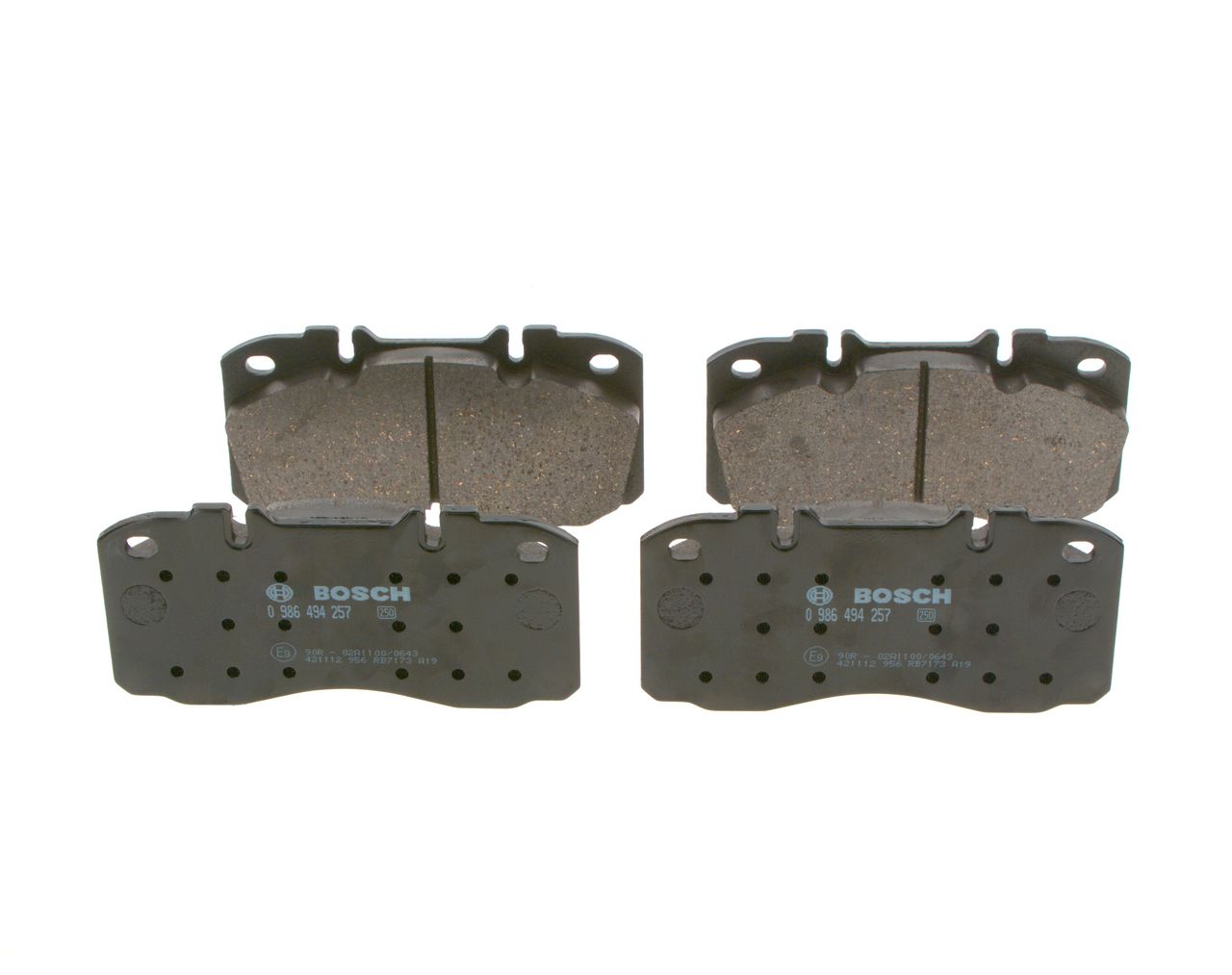 BOSCH 0 986 494 257 - Bremsbelagsatz, Scheibenbremse