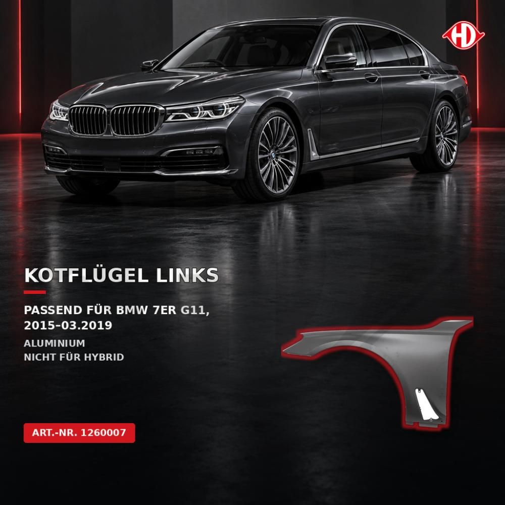 DIEDERICHS 1260007 - Kotflügel