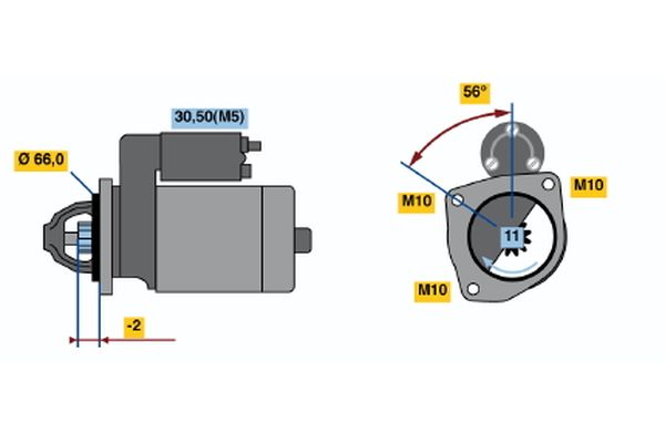 BOSCH 0 001 109 026 - Starter
