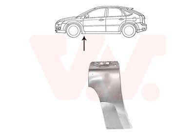 VAN WEZEL 1863155 - Kotflügel