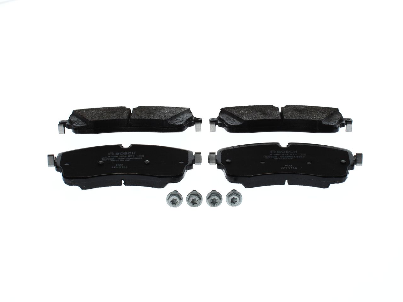 BOSCH 0 986 424 871 - Bremsbelagsatz, Scheibenbremse