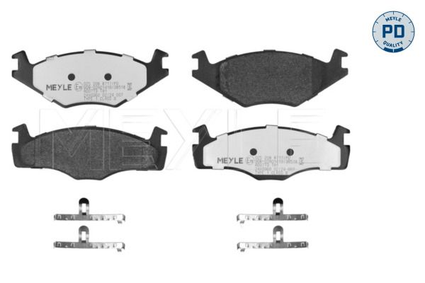 MEYLE 025 208 8717/PD - Bremsbelagsatz, Scheibenbremse