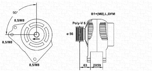MAGNETI MARELLI 063533490010 - Generator