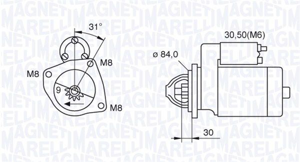 MAGNETI MARELLI 063521093070 - Starter