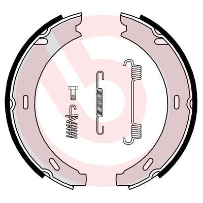 BREMBO S 50 502 - Bremsbackensatz, Feststellbremse