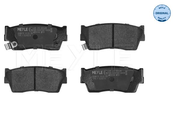 MEYLE 025 215 0014/W - Bremsbelagsatz, Scheibenbremse