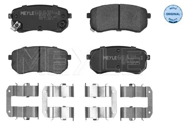 MEYLE 025 242 7614/W - Bremsbelagsatz, Scheibenbremse
