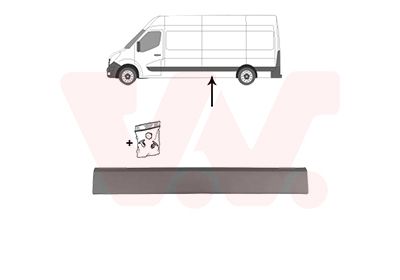 VAN WEZEL 3799424 - Zier-/Schutzleiste, Seitenwand