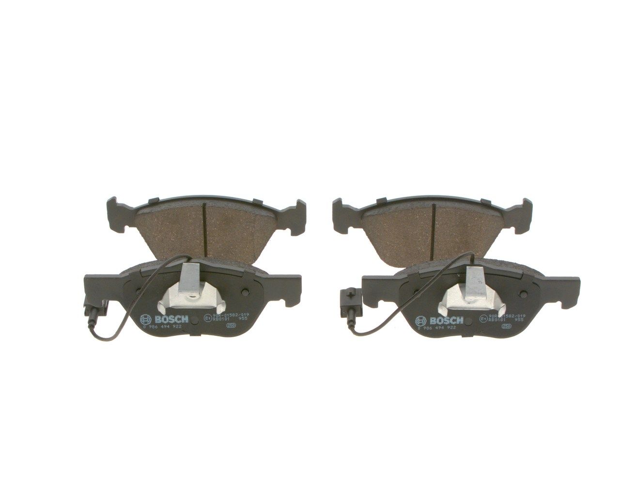 BOSCH 0 986 494 922 - Bremsbelagsatz, Scheibenbremse