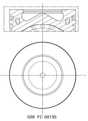 MAHLE 028 PI 00135 000 - Kolben