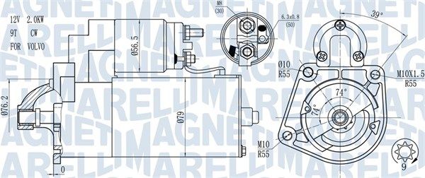 MAGNETI MARELLI 063721271010 - Starter