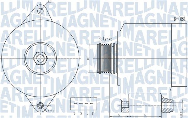 MAGNETI MARELLI 063732013010 - Generator