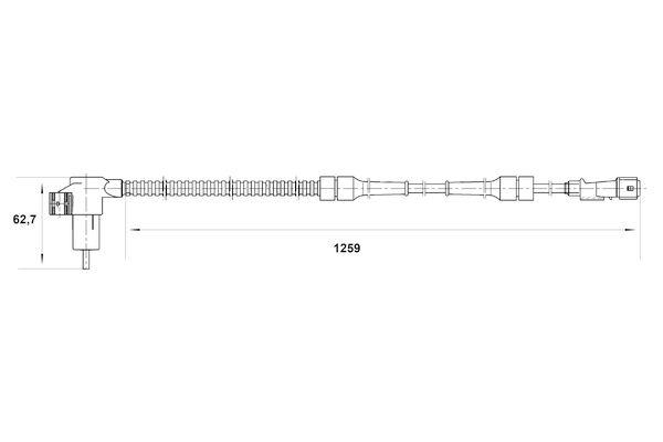 BOSCH 0 265 006 208 - Sensor, Raddrehzahl