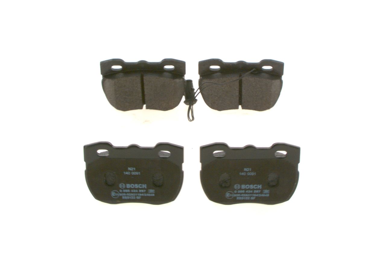 BOSCH 0 986 424 287 - Bremsbelagsatz, Scheibenbremse
