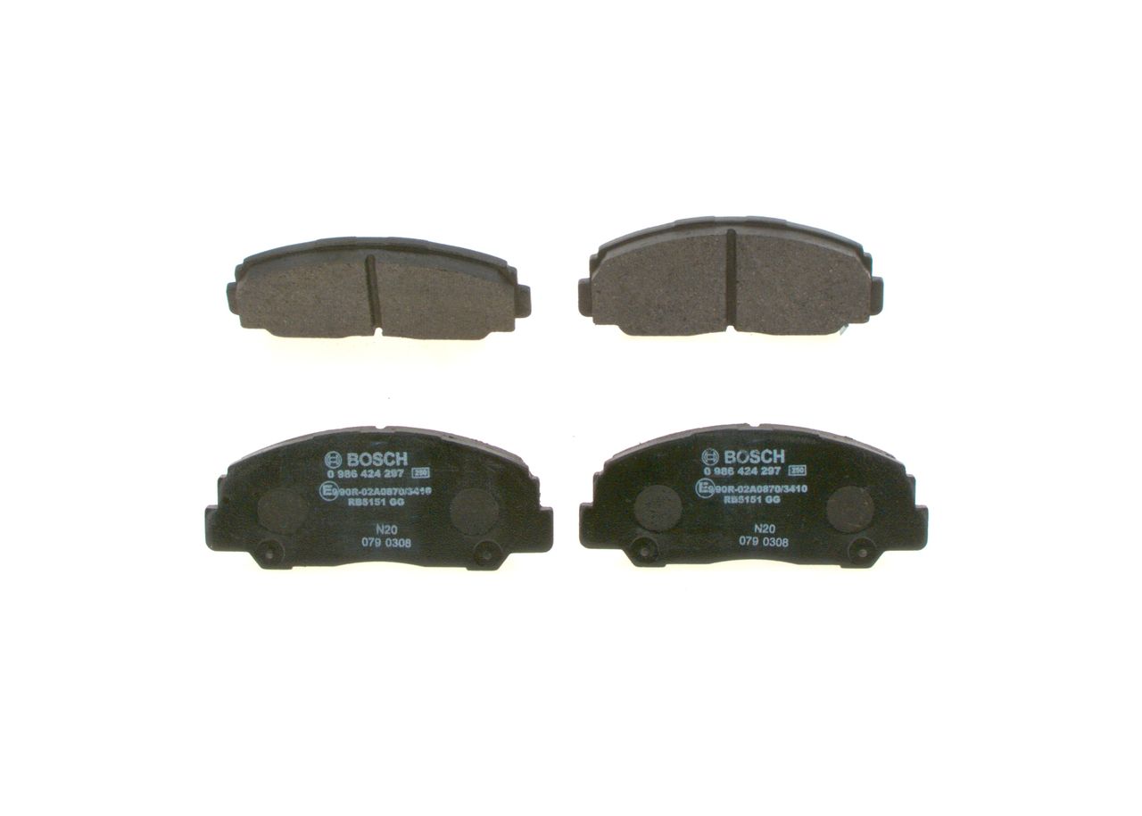BOSCH 0 986 424 297 - Bremsbelagsatz, Scheibenbremse