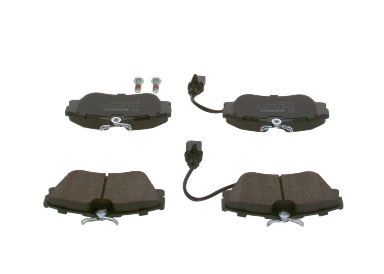 BOSCH 0 986 424 672 - Bremsbelagsatz, Scheibenbremse