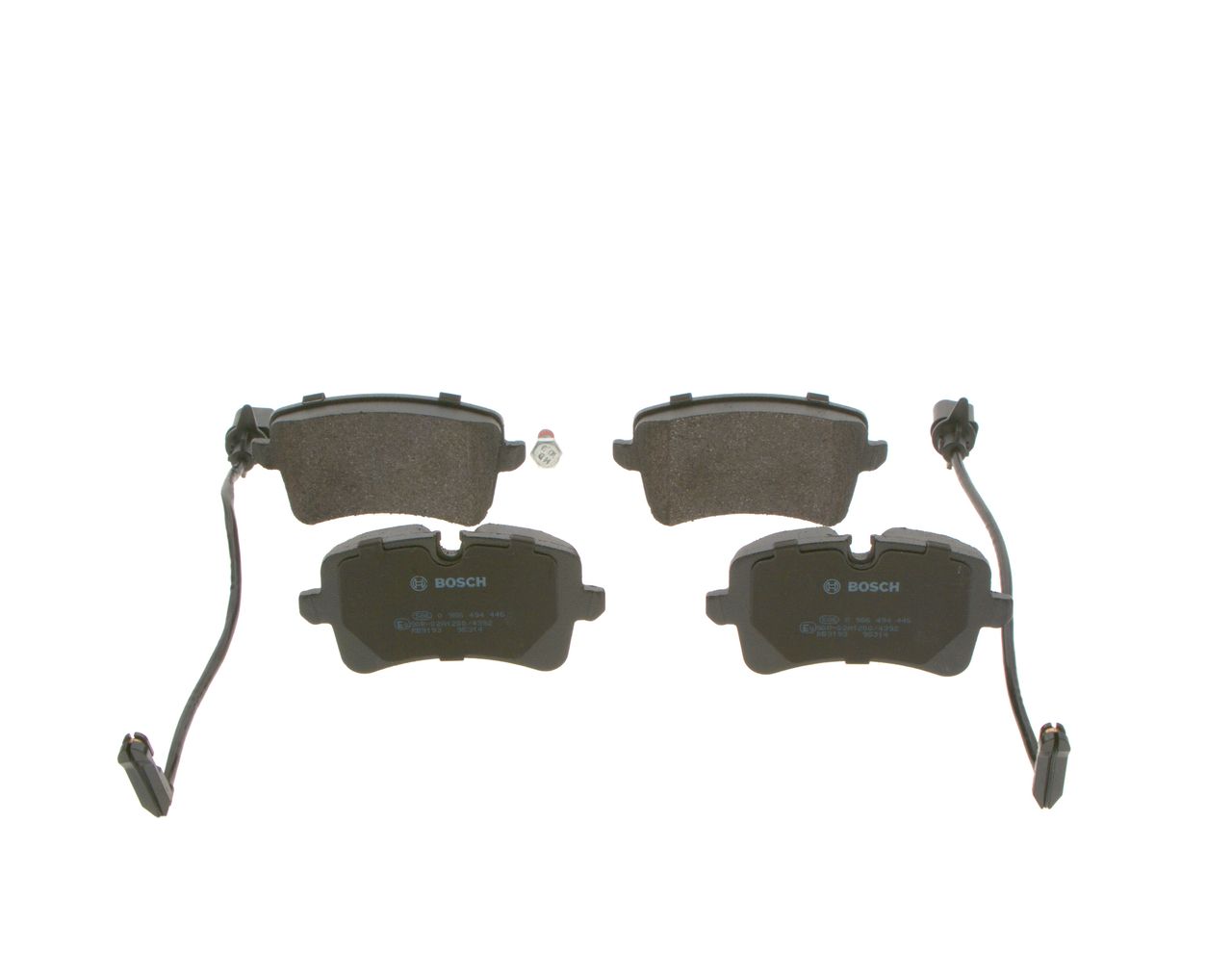 BOSCH 0 986 494 446 - Bremsbelagsatz, Scheibenbremse