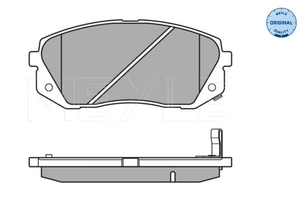 MEYLE 025 245 0116/W - Bremsbelagsatz, Scheibenbremse