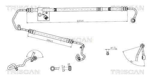 TRISCAN 8516 23011 - Hydraulikschlauch, Lenkung