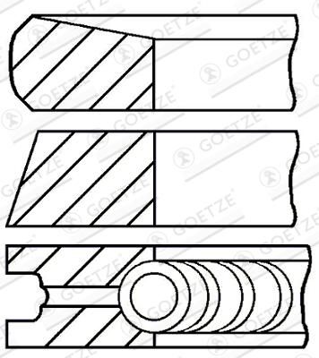 GOETZE ENGINE 08-444300-00 - Kolbenringsatz