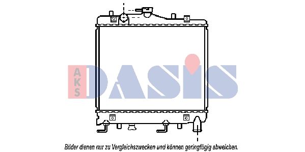 AKS DASIS 110460N - Kühler, Motorkühlung