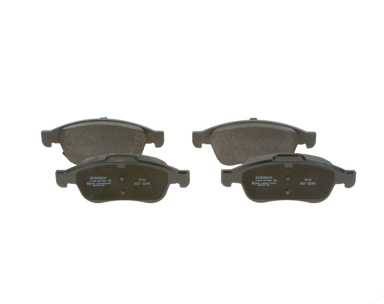 BOSCH 0 986 494 826 - Bremsbelagsatz, Scheibenbremse