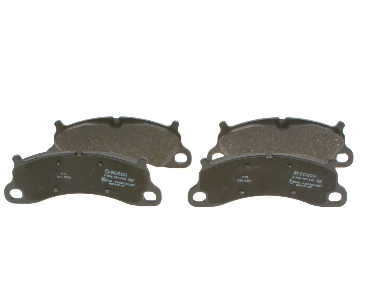 BOSCH 0 986 494 806 - Bremsbelagsatz, Scheibenbremse