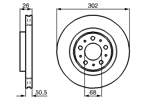 BOSCH 0 986 478 454 - Bremsscheibe