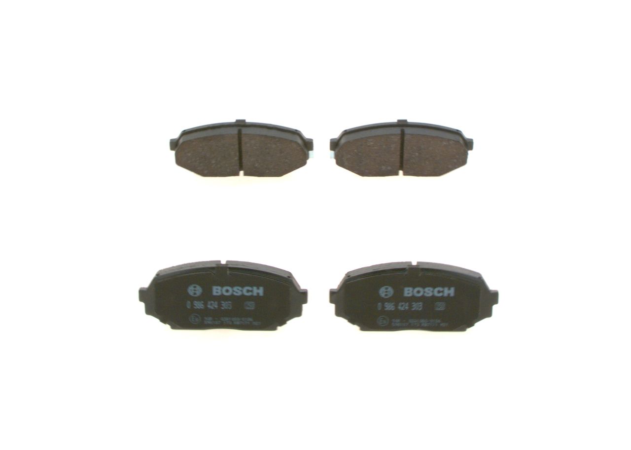 BOSCH 0 986 424 303 - Bremsbelagsatz, Scheibenbremse