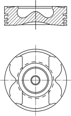 MAHLE 001 36 00 - Kolben